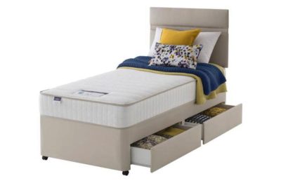 Silentnight Stroud Memory Single 2 Drawer Divan Bed Silentnight Stroud Memory Single 2 Drawer Divan Bed
